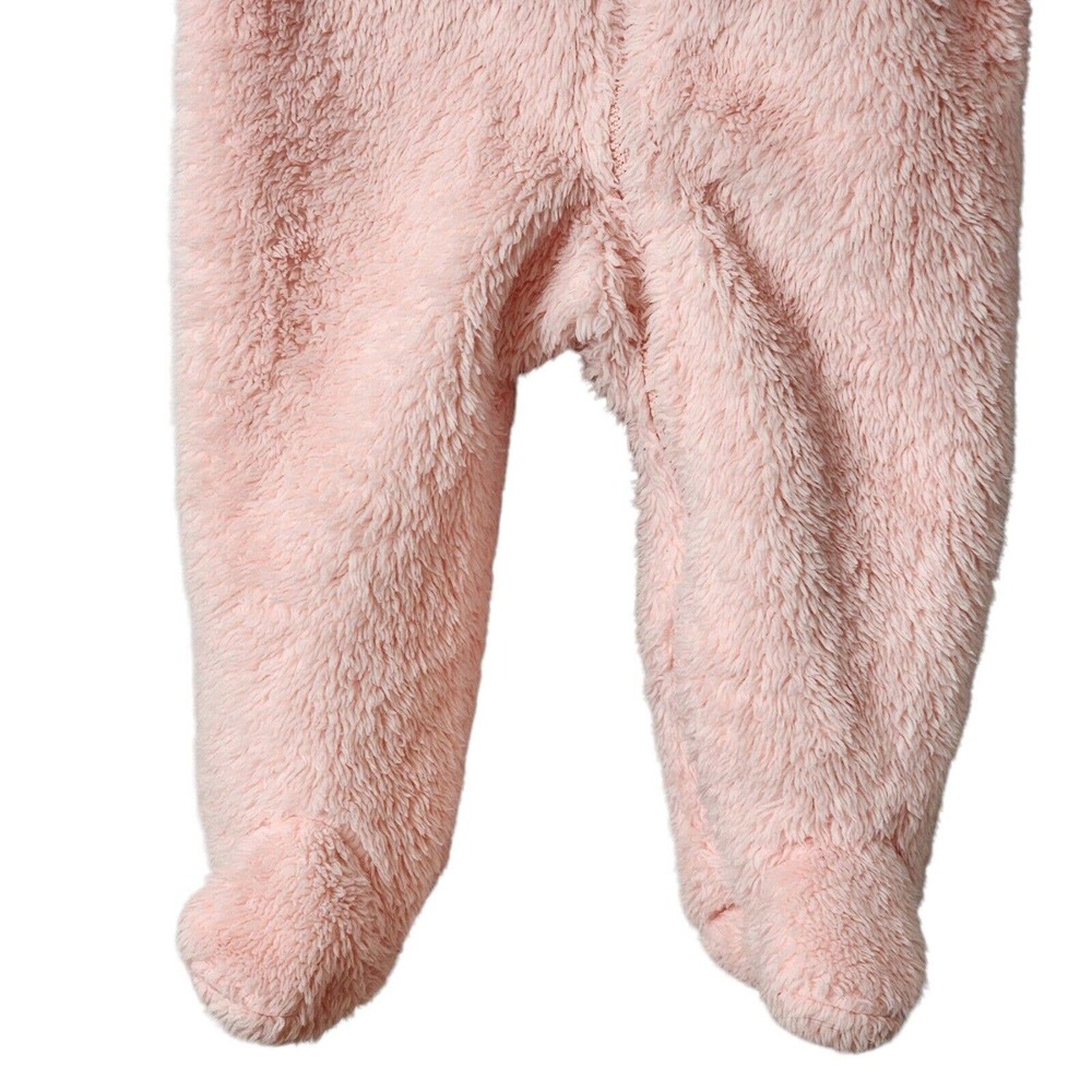 Carter's Baby 9M Clothing Outfit Girls Hooded Sherpa Bunting Pink Bear - Picture 6 of 14